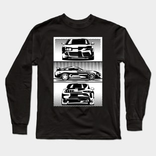 Toyota Supra a80 vs a90 Long Sleeve T-Shirt